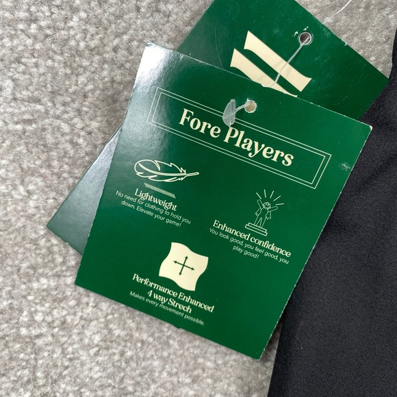 Fore All Womens Black Golf Pants Flat Front Lightweight Stretch Size S - Picture 8 of 9